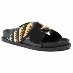 Casual Mules Slides MELISSA - Energy + A La Garconne 32515 Black/Yellow 51565 Black