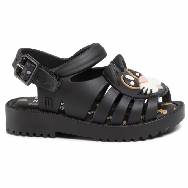 Sandals MELISSA - Francxs Cat Bb 32872 Black/White 51492 Black - Image 2