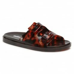 Casual Mules Slides MELISSA - Wide Ad 32950 Brown/Tortoise Brown