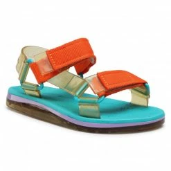 Sandals MELISSA - Mini Melissa Papete + Rider In 32979 Yellow/Blue/Lilac 53652 Orange