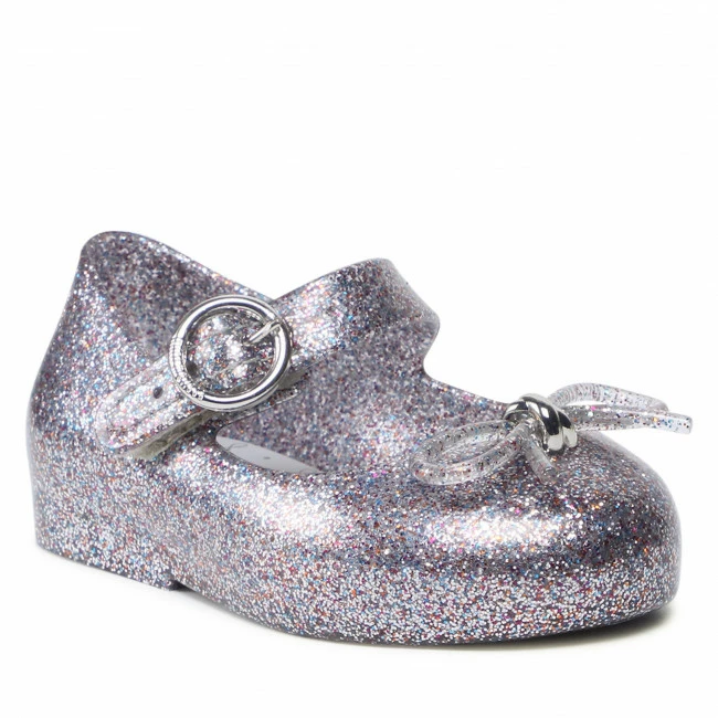 Velcro Shoes MELISSA - Mini Melissa Sweet Love Bb 32803 Silver Glitter 53519 Silver