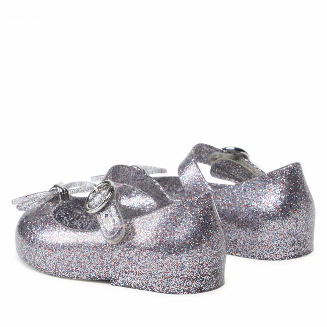 Velcro Shoes MELISSA - Mini Melissa Sweet Love Bb 32803 Silver Glitter 53519 Silver - Image 3