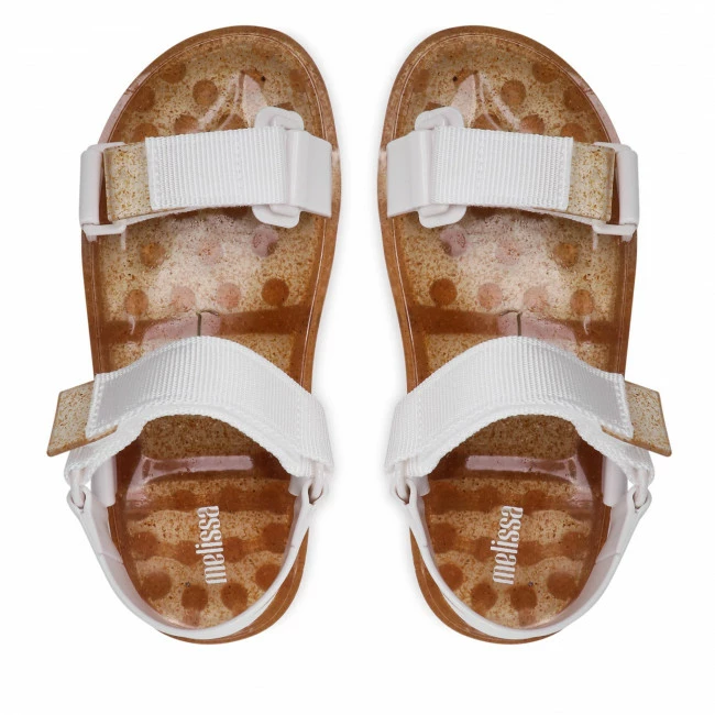 Casual Sandals Sandals MELISSA - Papete Wide Ad 33423 Clear Rice Husk/White 54133 White - Image 6