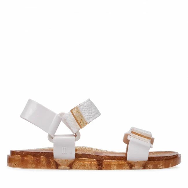 Casual Sandals Sandals MELISSA - Papete Wide Ad 33423 Clear Rice Husk/White 54133 White - Image 2