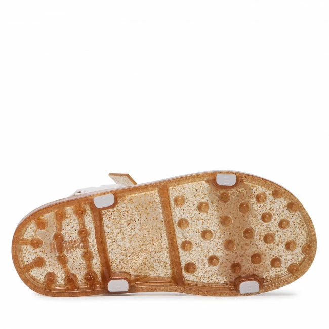 Casual Sandals Sandals MELISSA - Papete Wide Ad 33423 Clear Rice Husk/White 54133 White - Image 4