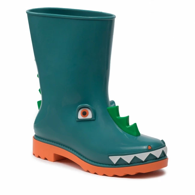 Wellingtons MELISSA - Mini Melissa Rain Boot + Fabul 33677 Orange/Green AF028 Green