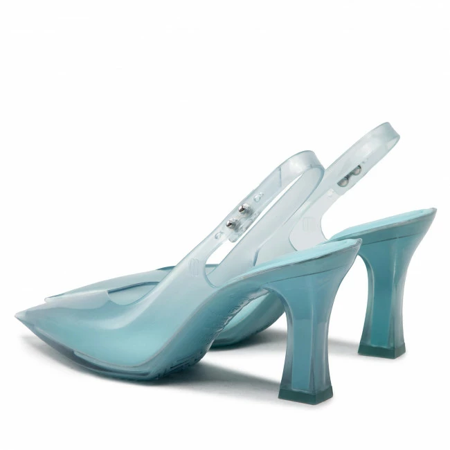 Elegant Sandals Sandals MELISSA - Slingback Heel + Larroude 33606 Blue AC615 Blue - Image 3