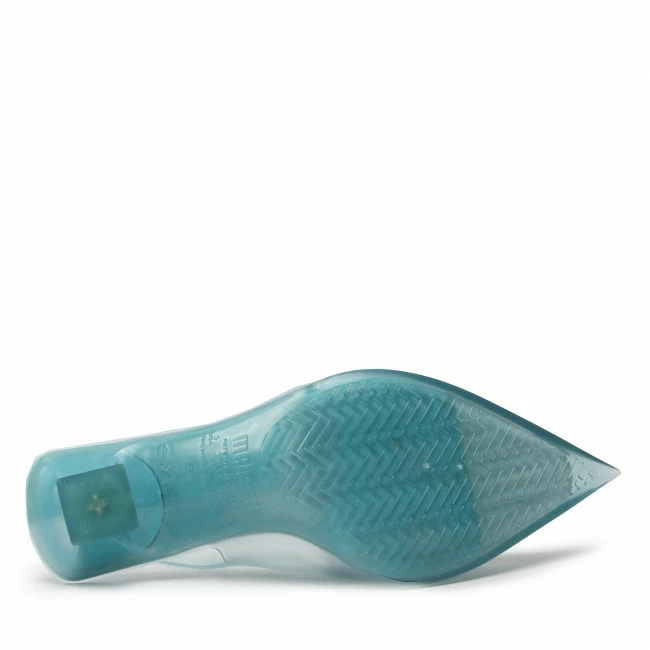 Elegant Sandals Sandals MELISSA - Slingback Heel + Larroude 33606 Blue AC615 Blue - Image 4