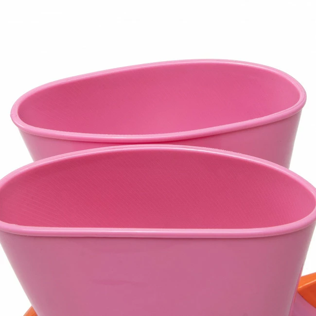 Wellingtons MELISSA - Mini Melissa Rain Boot + Fabul 33677 Pink/Green/Orange AF029 Pink - Image 5