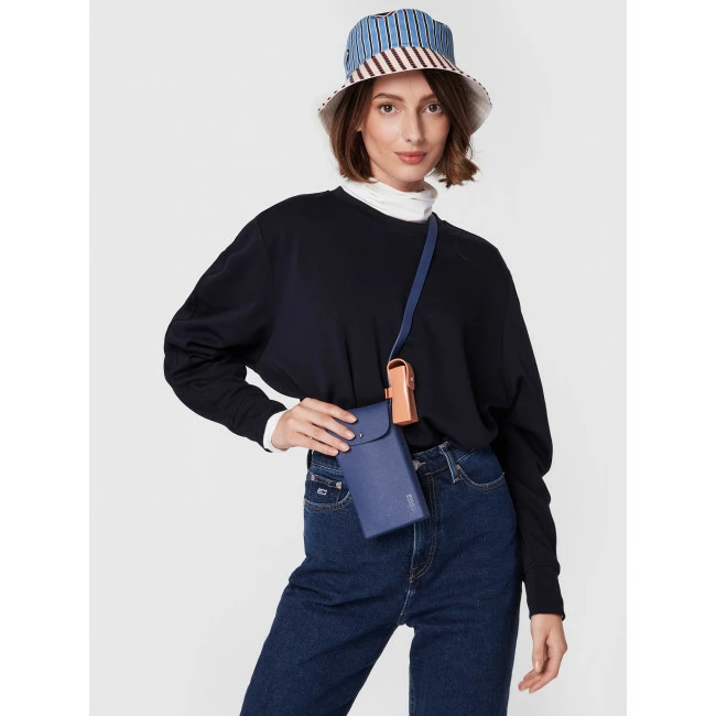 Cross Body Bags Handbag MELISSA - Lipstick Bag + Jason W Blue AB876 Navy Blue - Image 6