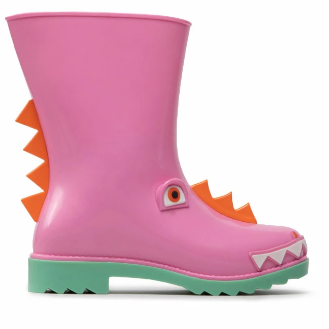 Wellingtons MELISSA - Mini Melissa Rain Boot + Fabul 33677 Pink/Green/Orange AF029 Pink - Image 2